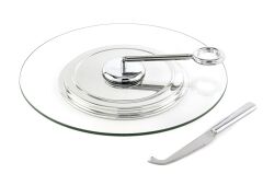 Cam Peynir Servis Tabağı Seti 31x20cm