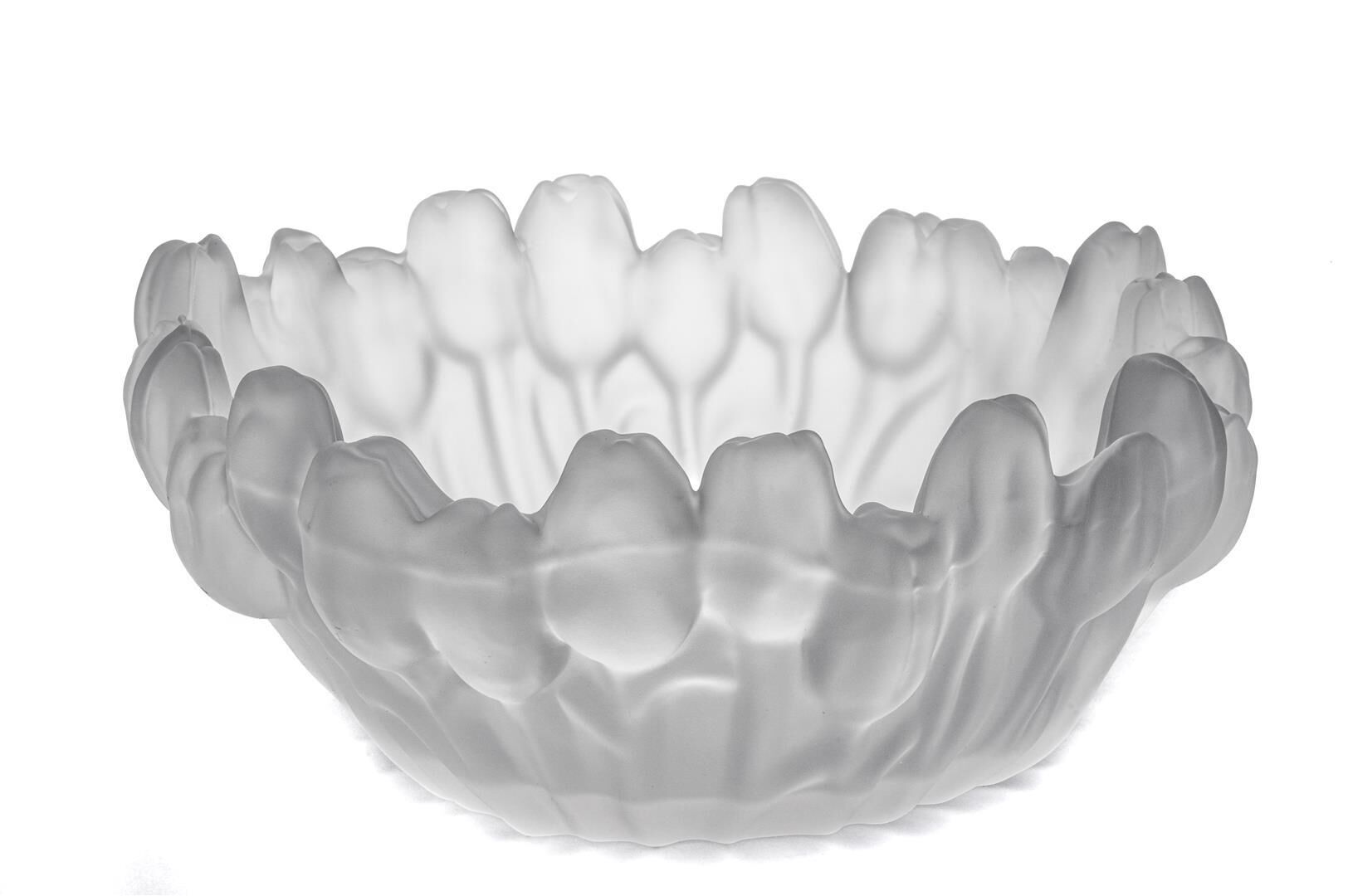 Buzlu Cam Dekoratif Kâse 30x30x14cm