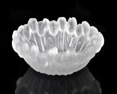 Buzlu Cam Dekoratif Kâse 30x30x14cm