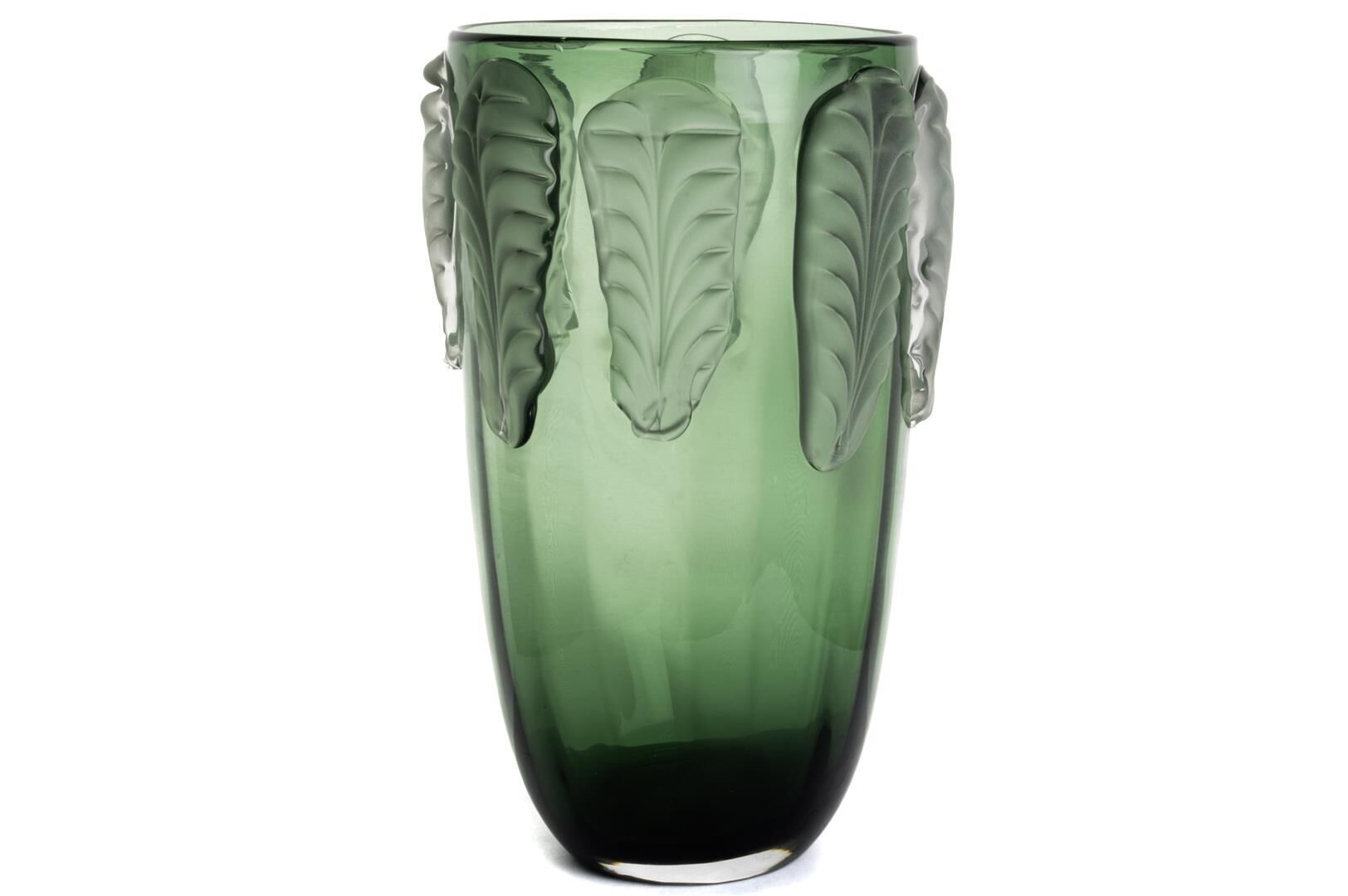 Yeşil Cam Vazo 19x37cm