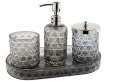 Füme Kristal Banyo Seti