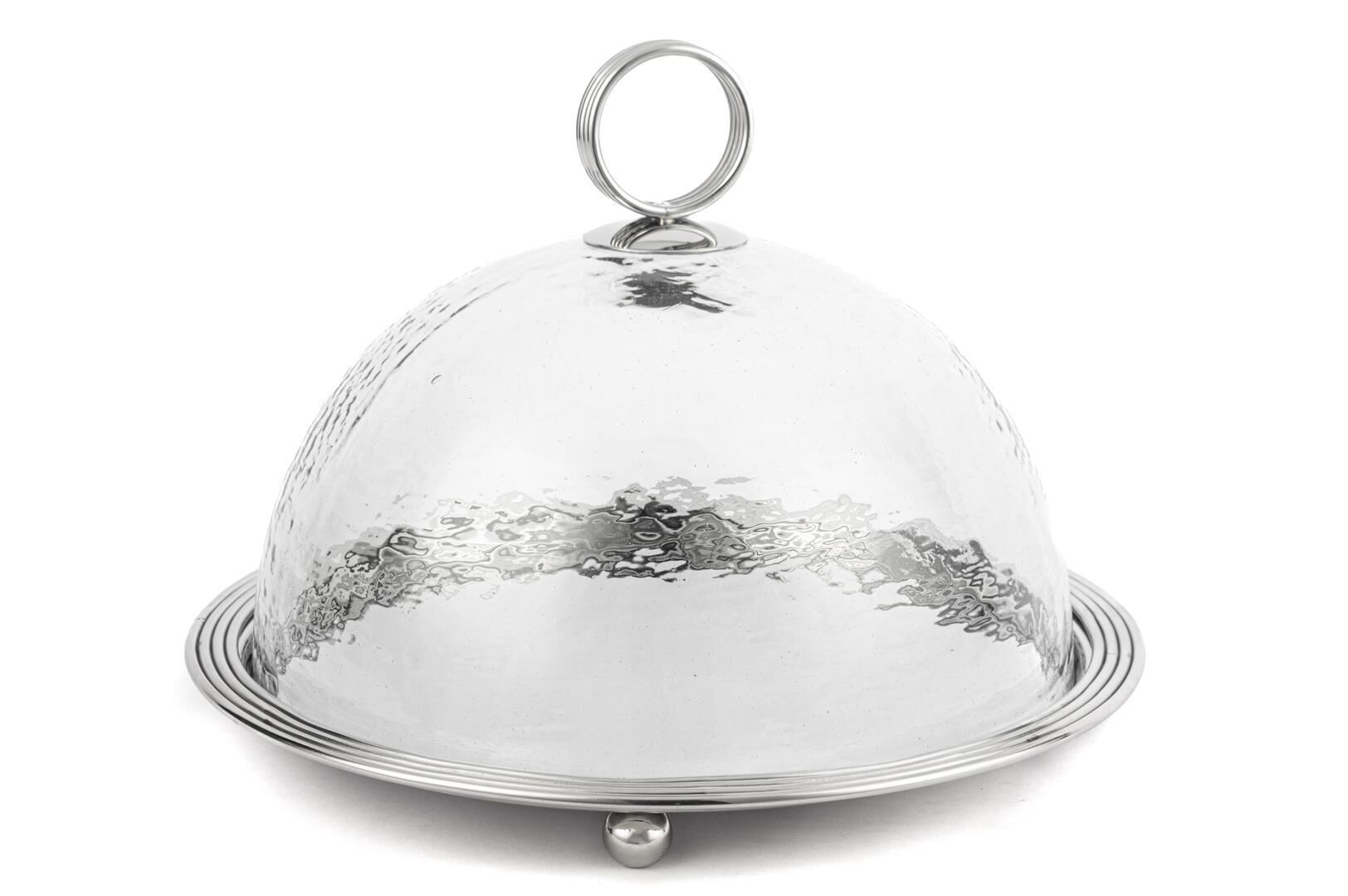 Gümüş Cam Kapaklı Sunumluk 29x22cm