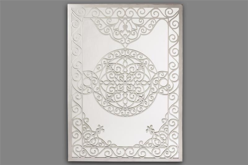 Siyah Desen Ayna 69x95 Cm