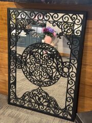 Siyah Desen Ayna 69x95 Cm