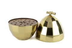 Gold Emery Tatlı Çatal Bıçak Standı 20x30cm