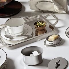 Sambonet Kulplu Dikdörtgen Tepsi 40x26 cm