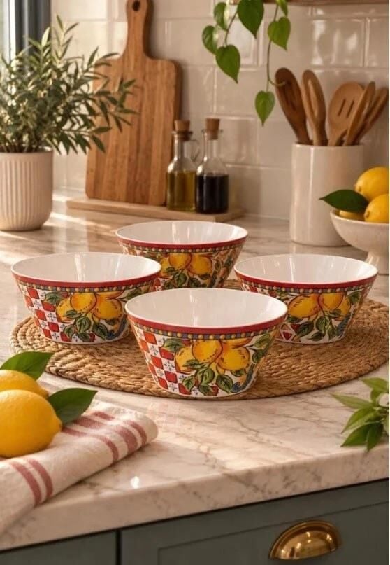 Lemozia Melamin 15cm 4lu Kâse Seti