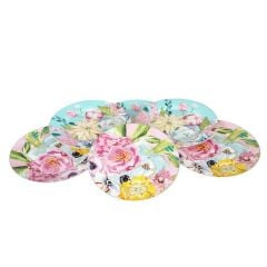 Peony Bone 6li 20cm Servis Tabağı Seti