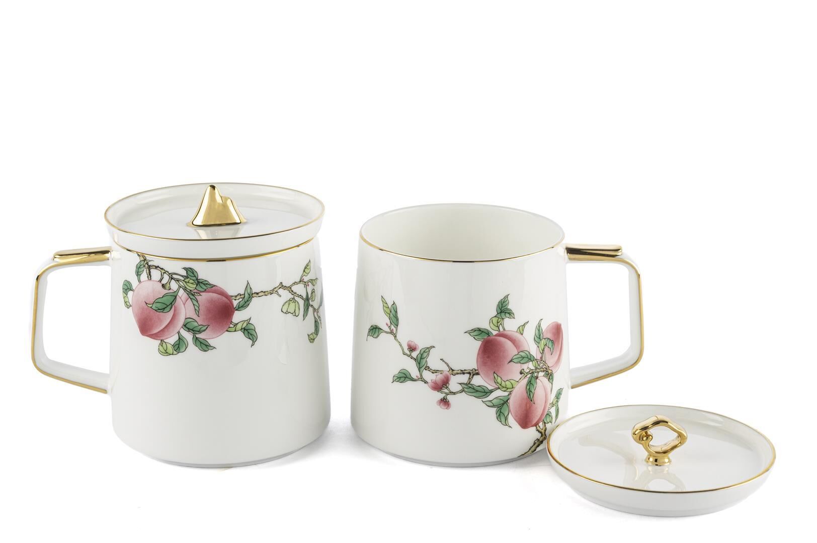 Peachy 2li Kapaklı Kupa Seti 420cc