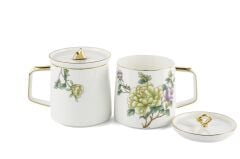 Glory 2li Kapaklı Kupa Seti 420cc