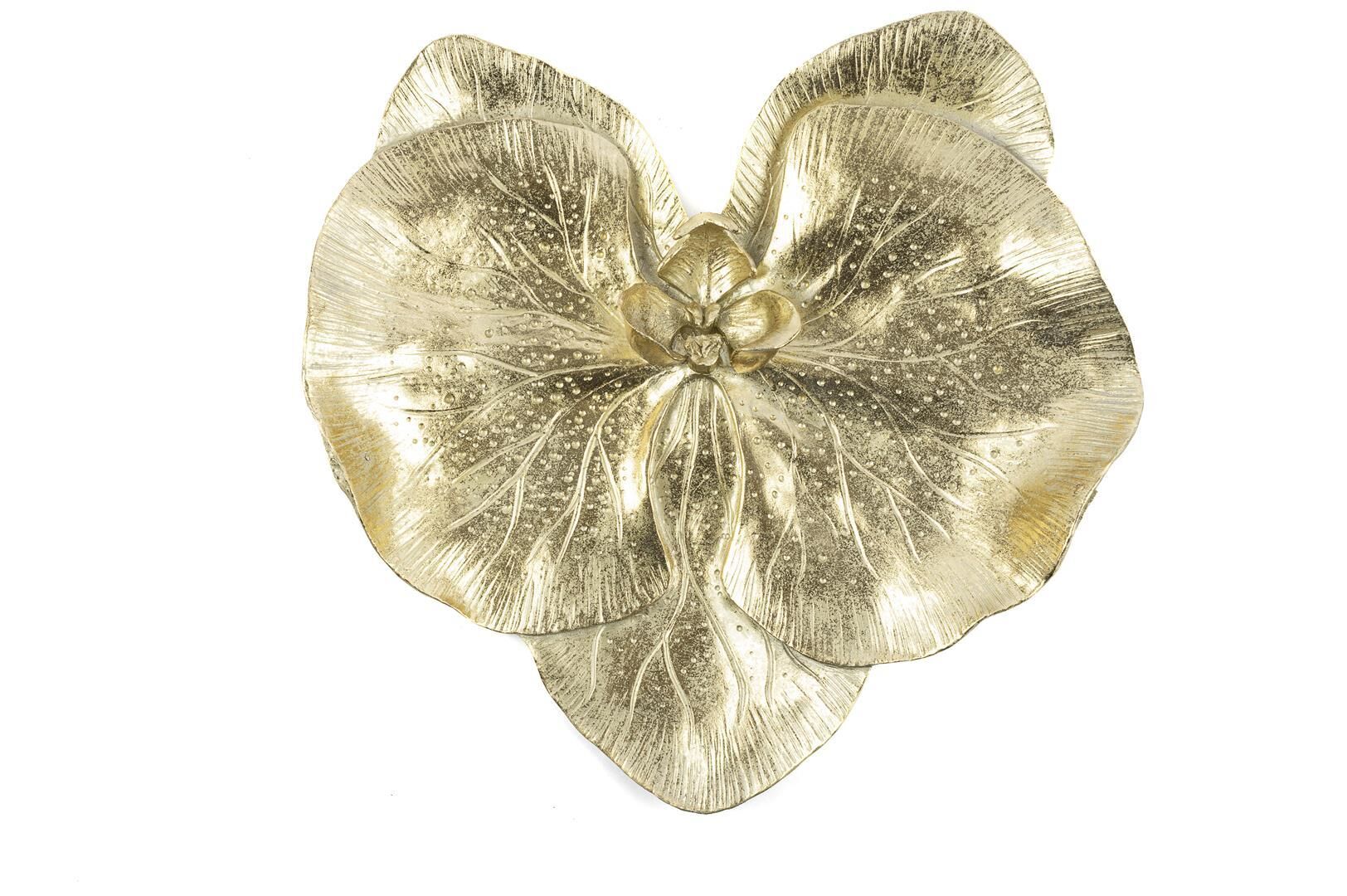 Dekoraif Altın Orkide Duvar Dekor 52x9x50 cm