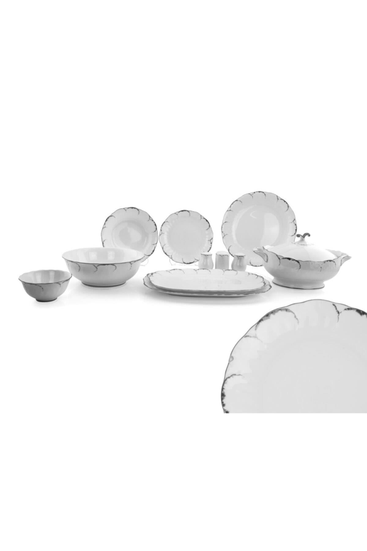 Wanelli Tiffany Gümüş 60 Parça Yemek Takımı