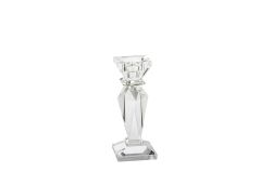 Clear Sütun Mumluk 7x17cm
