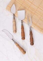 Woody Peynir Servis Takımı 4 Parça