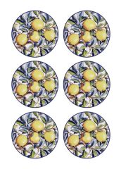 Odore Di Limone Pasta Tabağı 6lı Set 19 cm