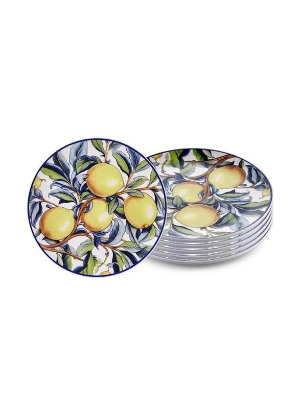 Odore Di Limone Pasta Tabağı 6lı Set 19 cm