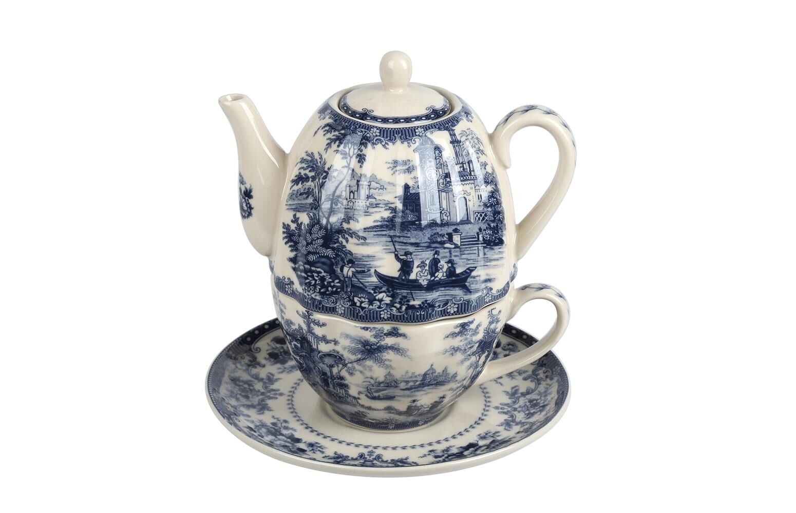 Florantine Tek Kişilik Çay Seti Mavi