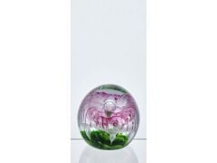 Pearl White Glass Decor 9x9x9 Cm