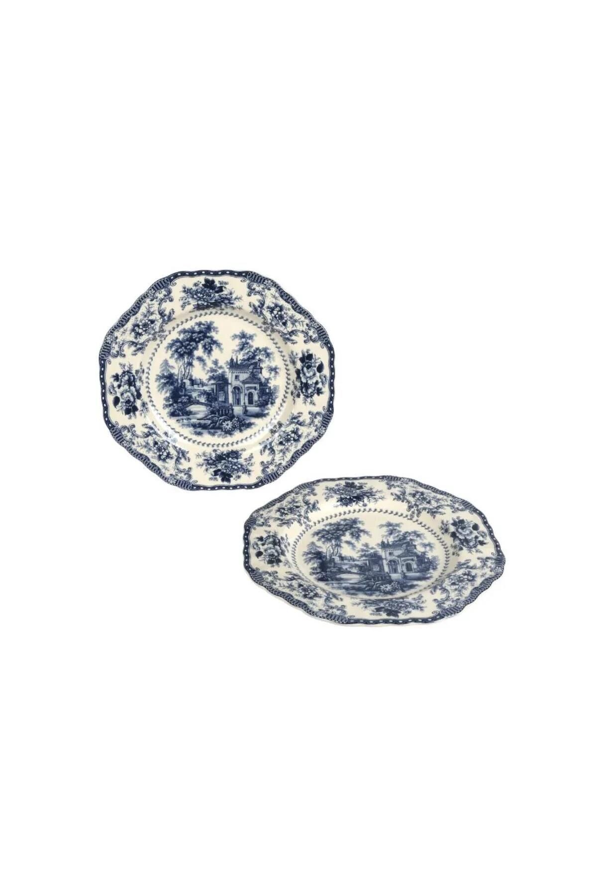 Florantine 6lı Tabak Seti 27cm Mavi