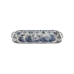 Florantine Kulplu Baton Tabak 42cm Mavi