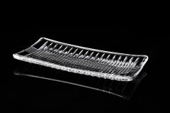 Dikdörtgen 2li Cam Servis Tabağı 28x14x2cm