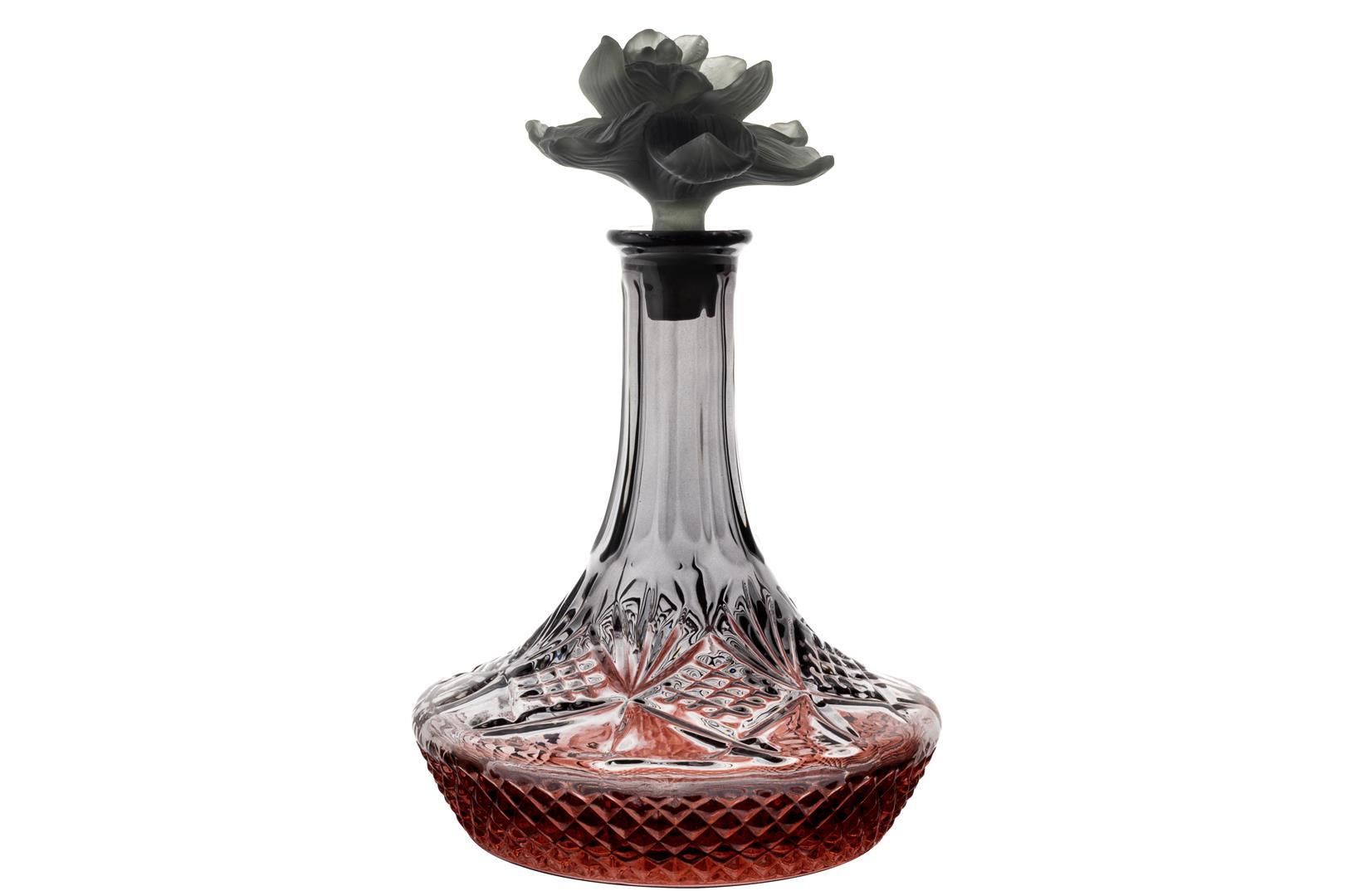 Kırmızı Gri Cam Şişe 30cm 1300ml