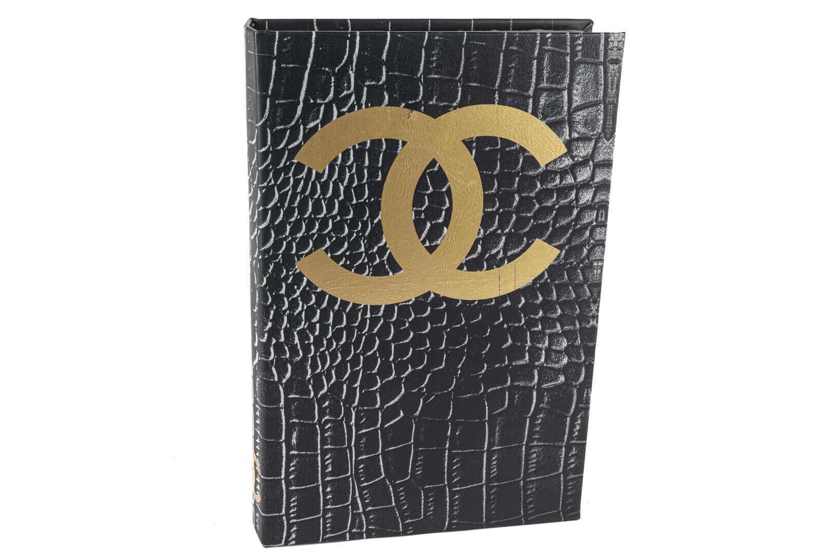 Siyah Gold Alligator Kitap Kutu 30x20x5cm