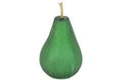 Yeşil Armut Cam Obje 17x31cm
