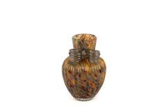 Flame Muse Fiyonklu Cam Vazo 15x21cm