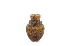 Flame Muse Fiyonklu Cam Vazo 15x21cm