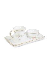 Wanelli Tiffany Flowers Kahve Seti 3 Parça