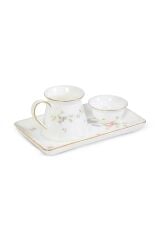 Wanelli Tiffany Flowers Kahve Seti 3 Parça