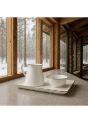 Wanelli Tiffany Platin Kahve Seti 3 Parça