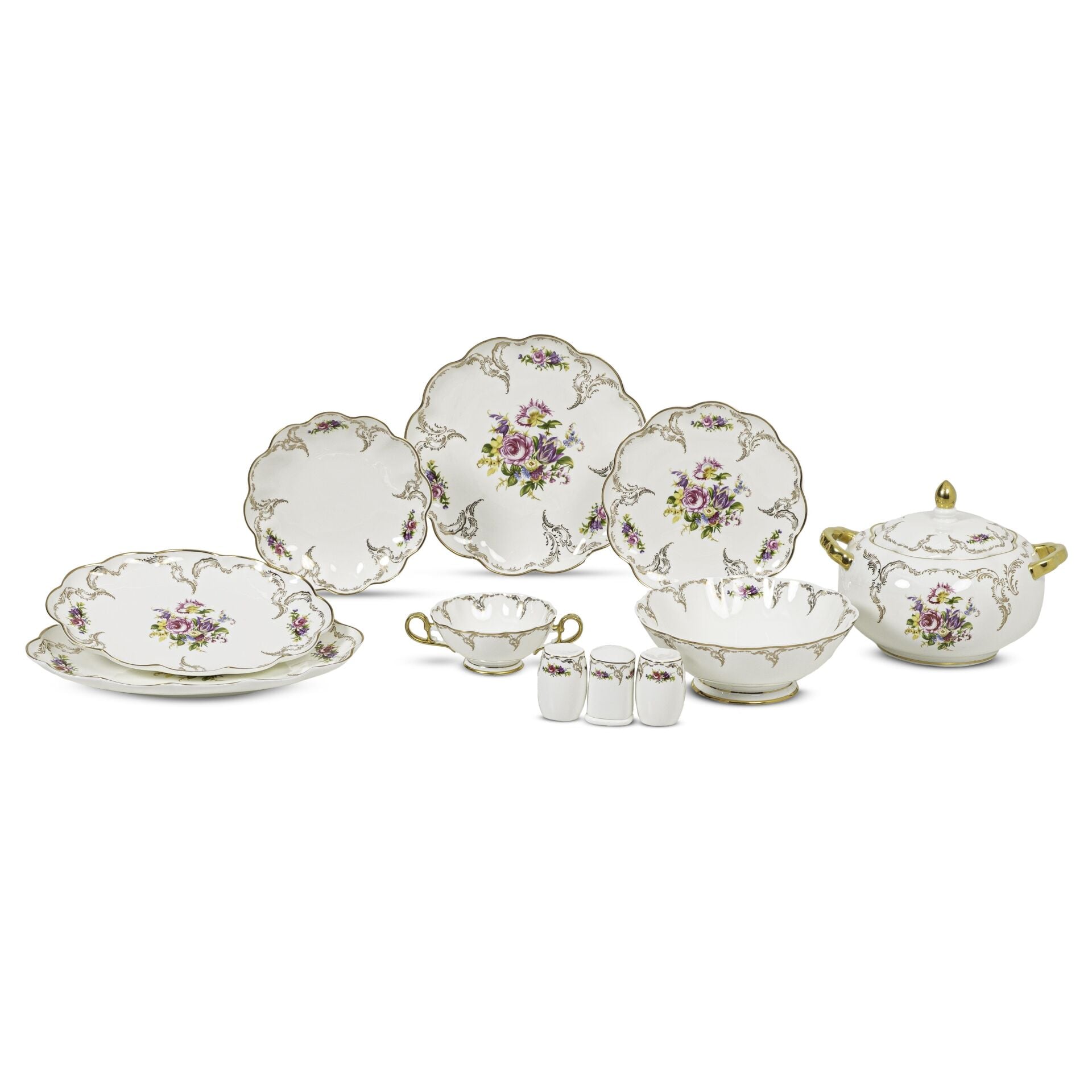 Wanelli Pia Flowers 60 Parça Yemek Takımı