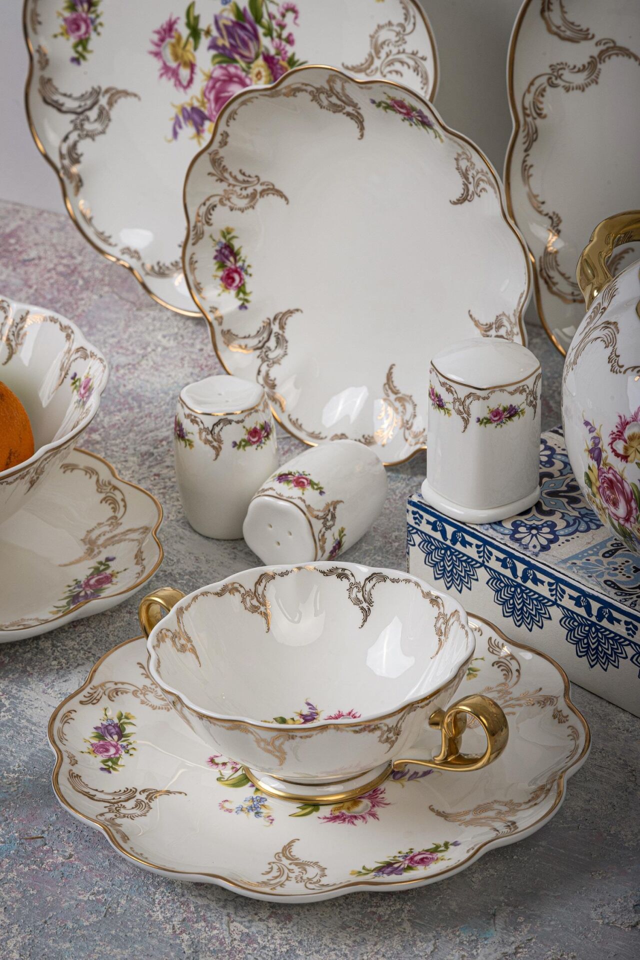 Wanelli Pia Flowers 60 Parça Yemek Takımı