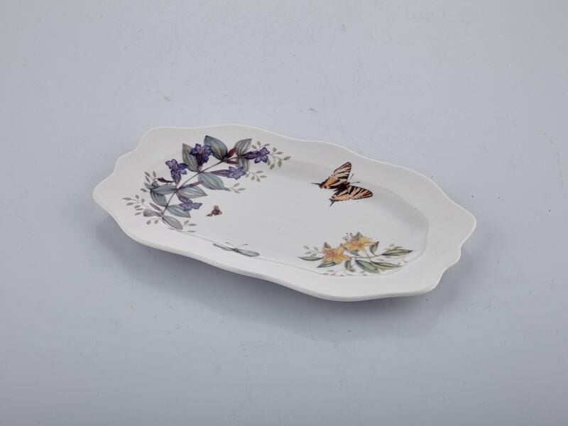 Butterfly Serie Small Oval Plate 25 Cm