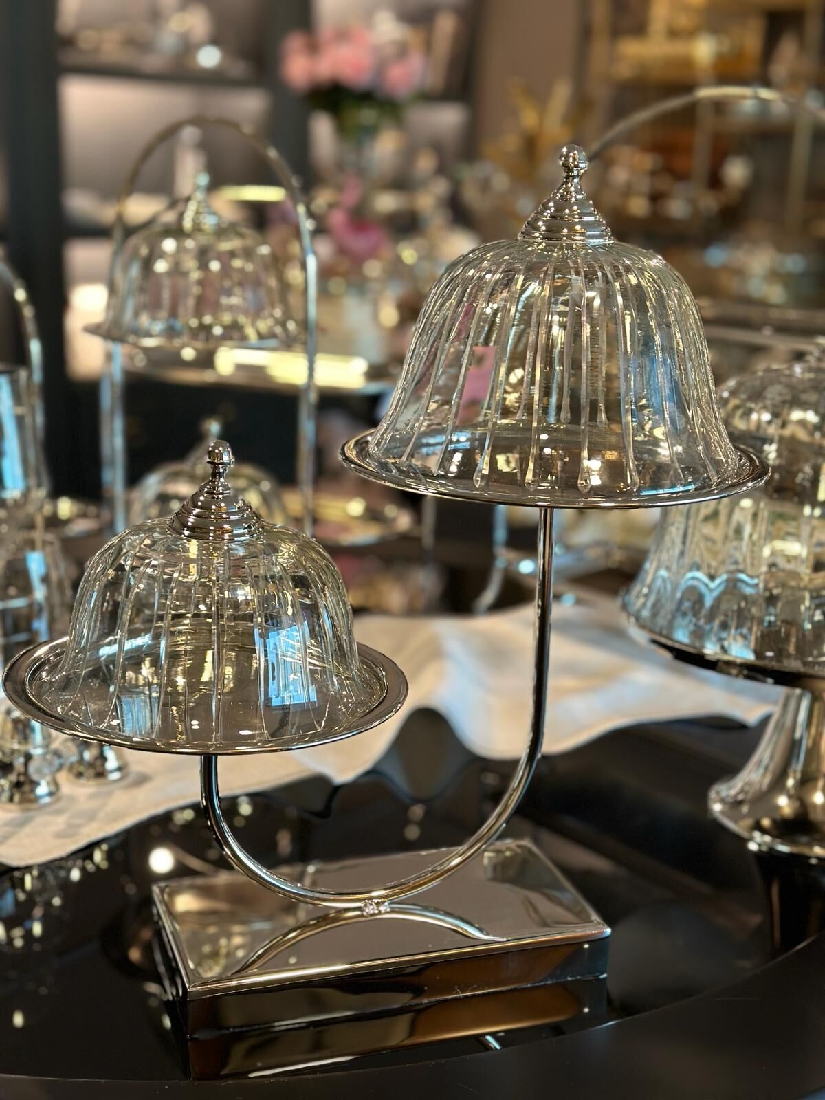 Kek Standı Kapaklı 2lı 41,5x23x46,5 Cm