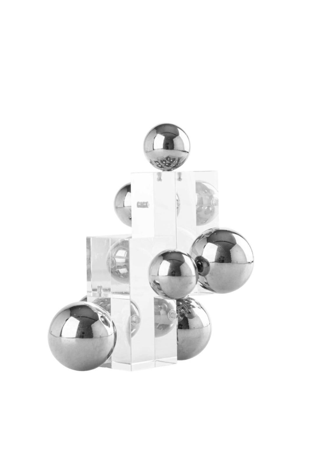 Dekoratif Kristal Obje 18*19 cm Gümüş