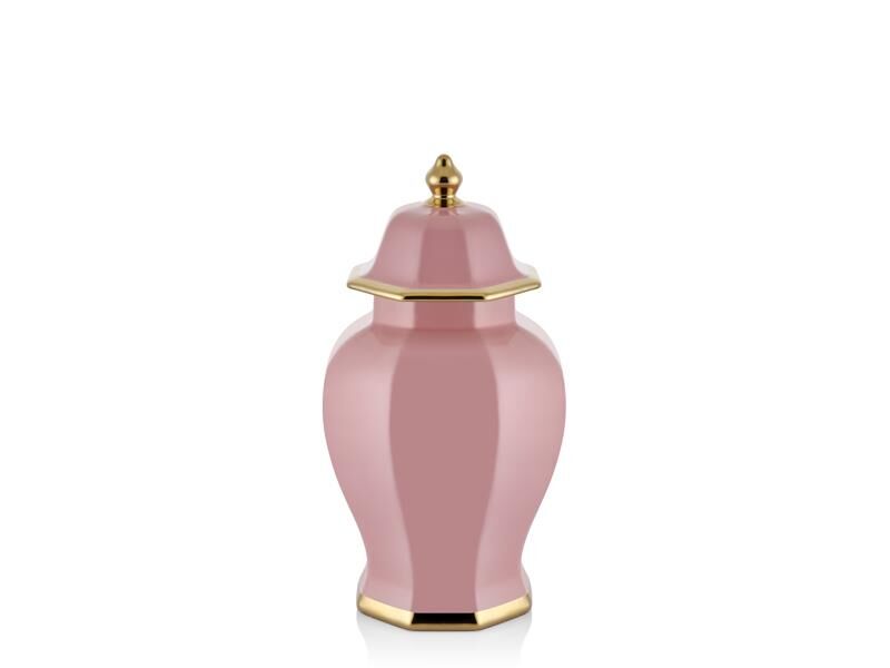 Hexagon Pembe Küçük Küp 21x21x40 Cm