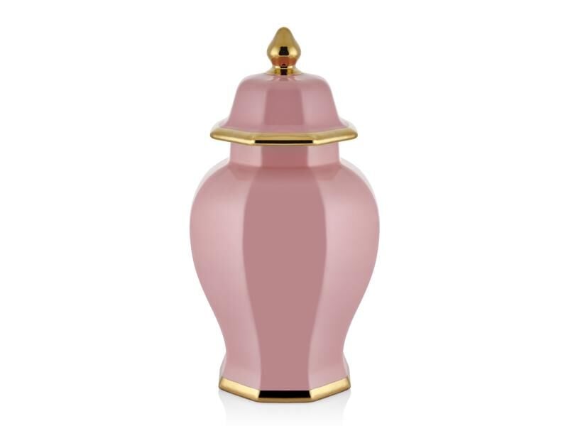 Hexagon Pembe Büyük Küp 25x25x48 Cm