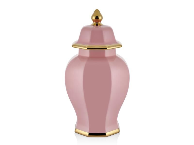 Hexagon Pembe Büyük Küp 25x25x48 Cm