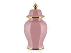 Hexagon Pembe Büyük Küp 25x25x48 Cm