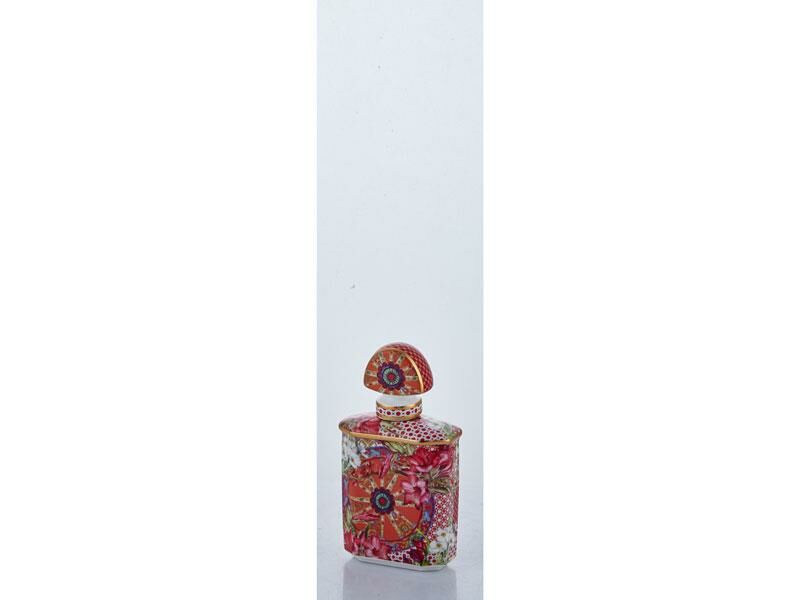 Lilyum Desenli 100ml Small Parfüm Şişesi 6.5x3,5x13 Cm