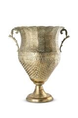 Antik Gold Metal Yer Vazosu 60x47 cm Ø38cm