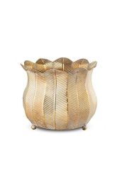 Gold Metal Küçük Saksı H26 cm Ø31cm