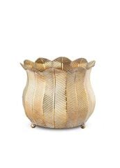 Gold Metal Küçük Saksı H26 cm Ø31cm
