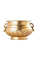 Gold Metal Küçük Saksı 30x18 cm Ø23cm