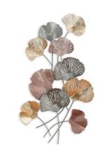 Renkli Metal Ginkgo Yaprağı Pano 85x50cm