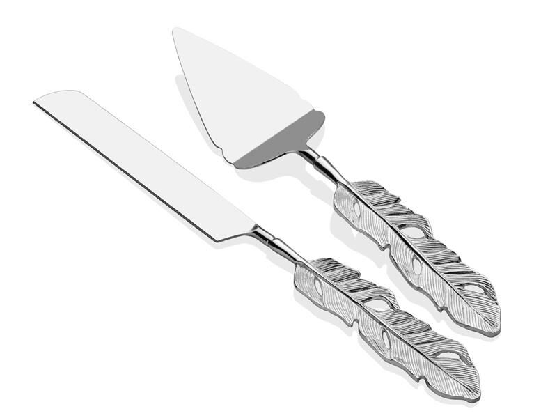 Hola Tüy Desenli Silver 2li Kek Seti Gümüş Renk