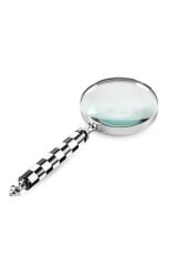 Damalı Büyüteç Gümüş 25 cm